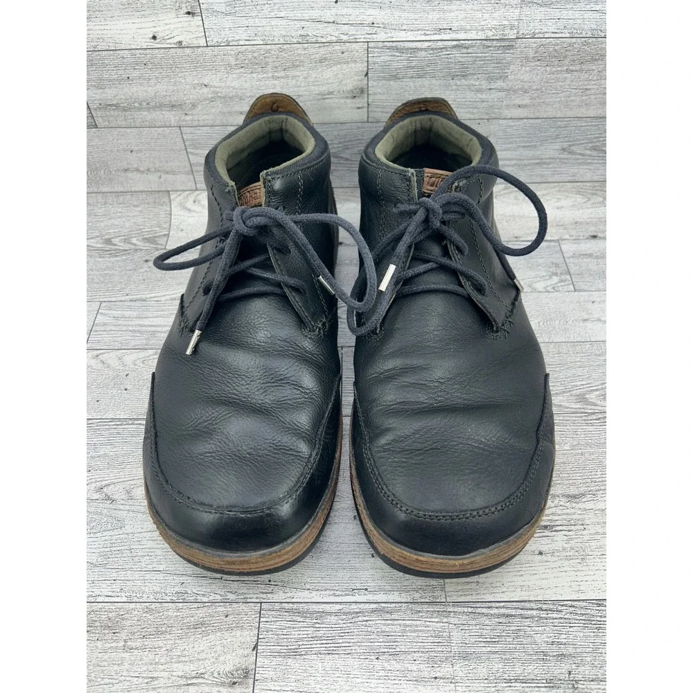 Olukai Kamuela Mens Black Leather Chukka Boots‎ Size 11 10131-4033
